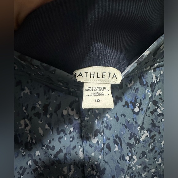 Athleta Brooklyn Ankle Pant size 10 Captivate Chrome Blue EUC - Picture 4 of 6